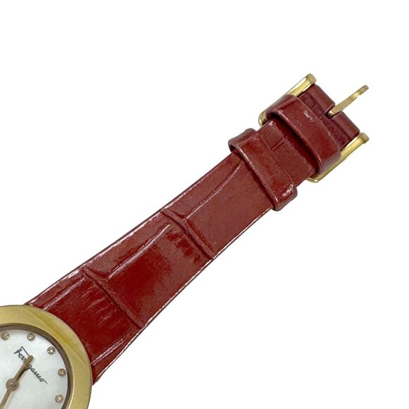 Salvatore Ferragamo Womens Gancino Dress Watch Swiss Made Leather Band main image 10